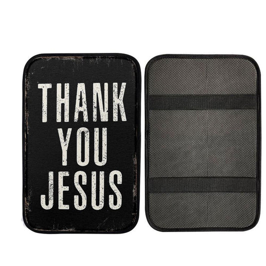Thank You Jesus Car Center Console Cover, Bible Verse Car Interior Accessories