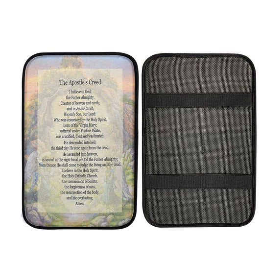 The Apostle's Creed Car Center Console Cover, Bible Verse Car Interior Accessories