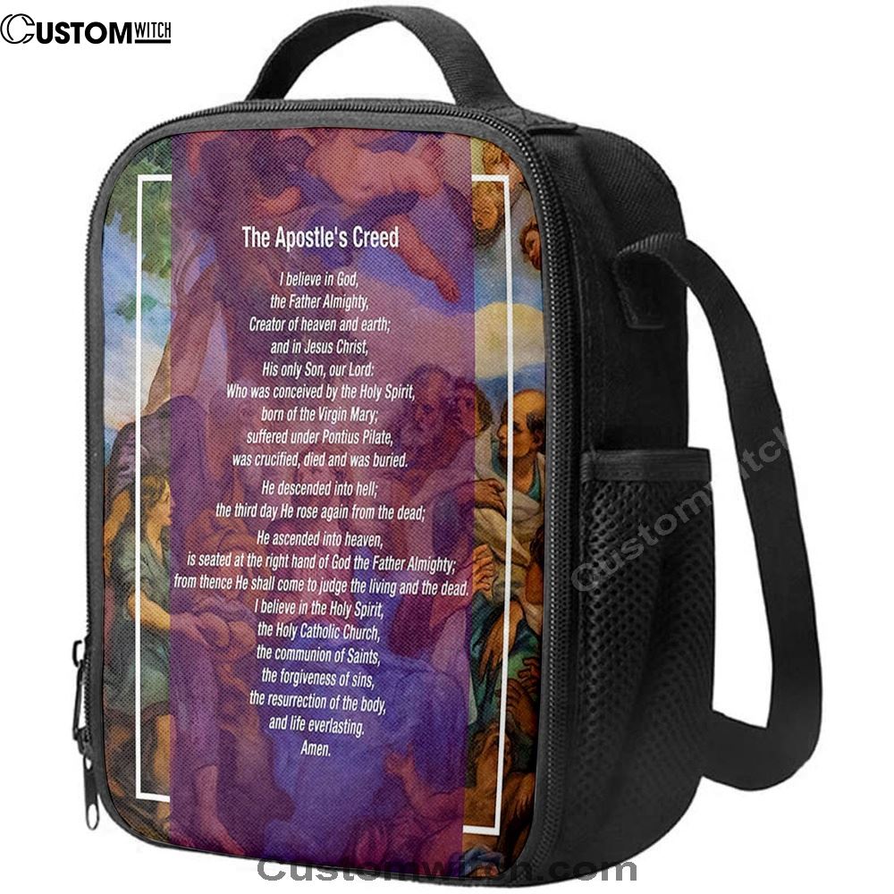 The Apostle's Creed Lunch Bag For Men And Women - Jesus Christ Surrounded By His Apostles, Spiritual Christian Lunch Box For School, Work