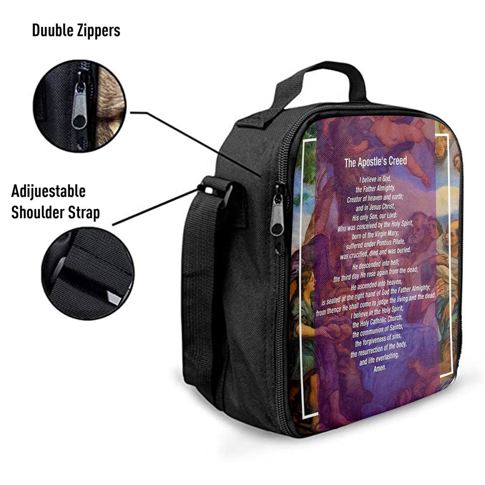 The Apostle's Creed Lunch Bag For Men And Women - Jesus Christ Surrounded By His Apostles, Spiritual Christian Lunch Box For School, Work