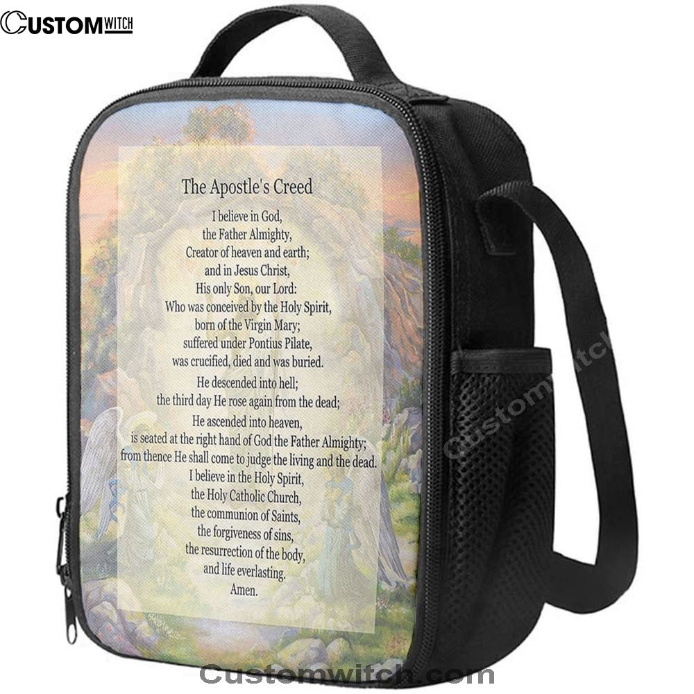 The Apostle's Creed Lunch Bag For Men And Women, Spiritual Christian Lunch Box For School, Work