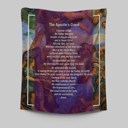 The Apostle's Creed Tapestry Prints - Jesus Christ Surrounded By His Apostles - Christian Tapestries Wall Art Decor