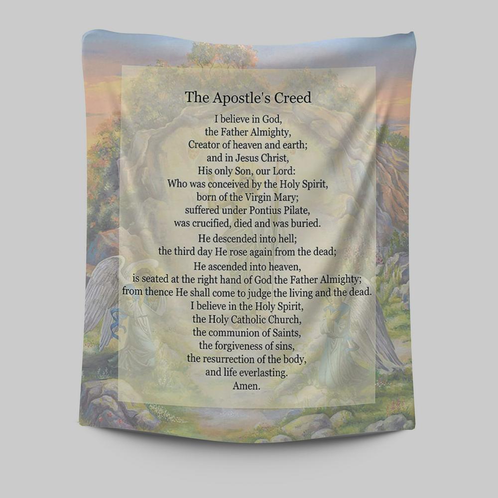The Apostle's Creed Tapestry Wall Art - Christian Tapestries Wall Art Decor