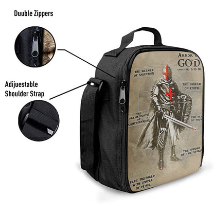 The Armor of God Lunch Bag For Men And Women - Ephesians 610 18 NIV, Spiritual Christian Lunch Box For School, Work