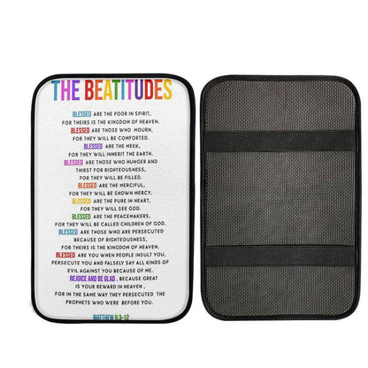The Beatitudes Car Center Console Cover, Christian Car Interior Accessories