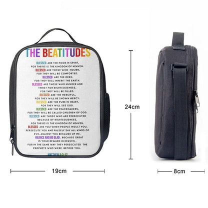 The Beatitudes Lunch Bag For Men And Women, Spiritual Christian Lunch Box For School, Work