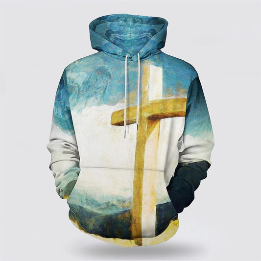 The Cross 3D Hoodies For Women Men, God 3D Printed Hoodie, Christian Apparel Hoodies