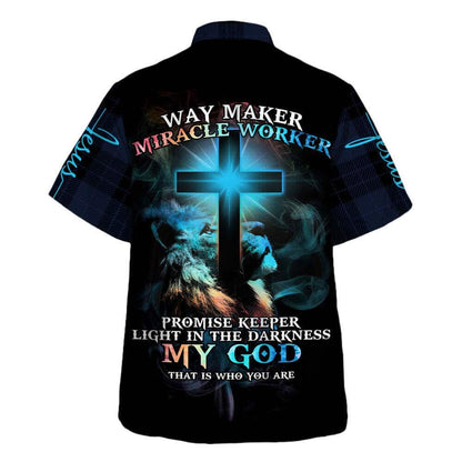 The Cross Give Me Your Hand God Christ Hawaiian Shirt For Men, Christian Hawaiian Shirt, Gift For Christian