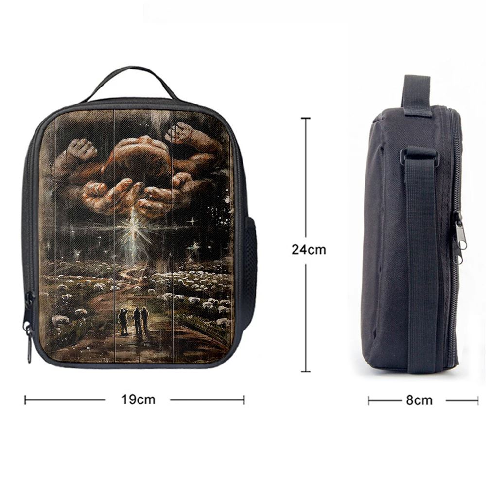 The Day He Was Born Jesus Lunch Bag For Men And Women, Spiritual Christian Lunch Box For School, Work