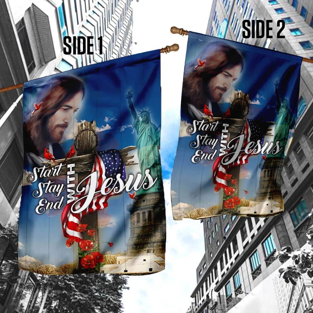 The Day Of Jesus House Flag, Outdoor Religious Flags, Christian Flag, Scripture Flag, Garden Banner