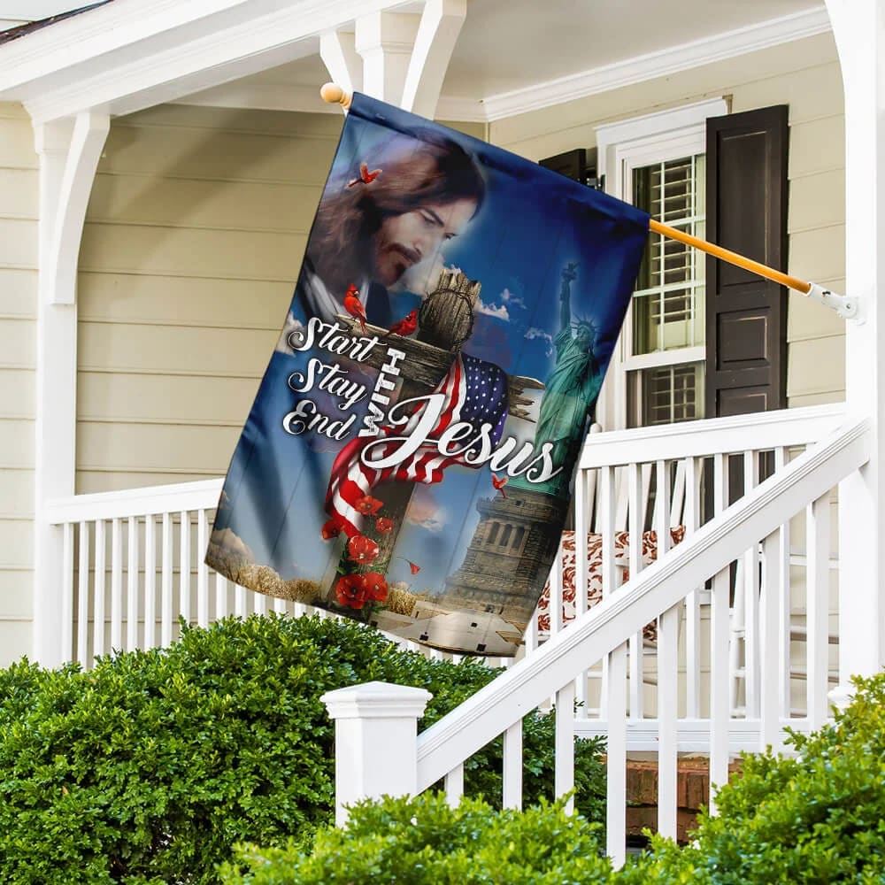 The Day Of Jesus House Flag, Outdoor Religious Flags, Christian Flag, Scripture Flag, Garden Banner