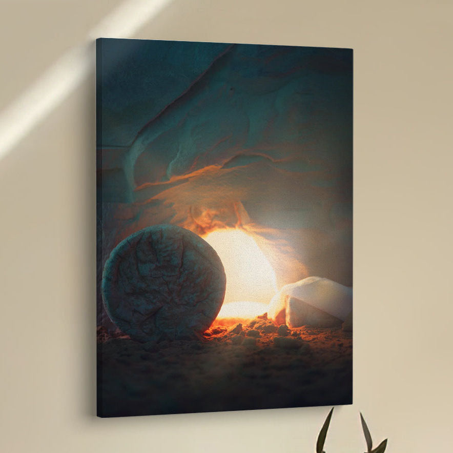 The Empty Tomb Canvas Pictures - Christian Wall Art - Canvas Easter Wall Decor
