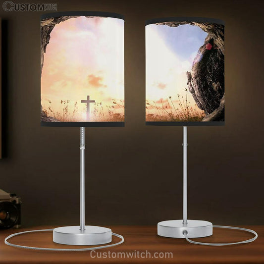 The Empty Tomb Easter Table Lamb Art - Christian Lamb Gift Decor - Easter Lamb Gift