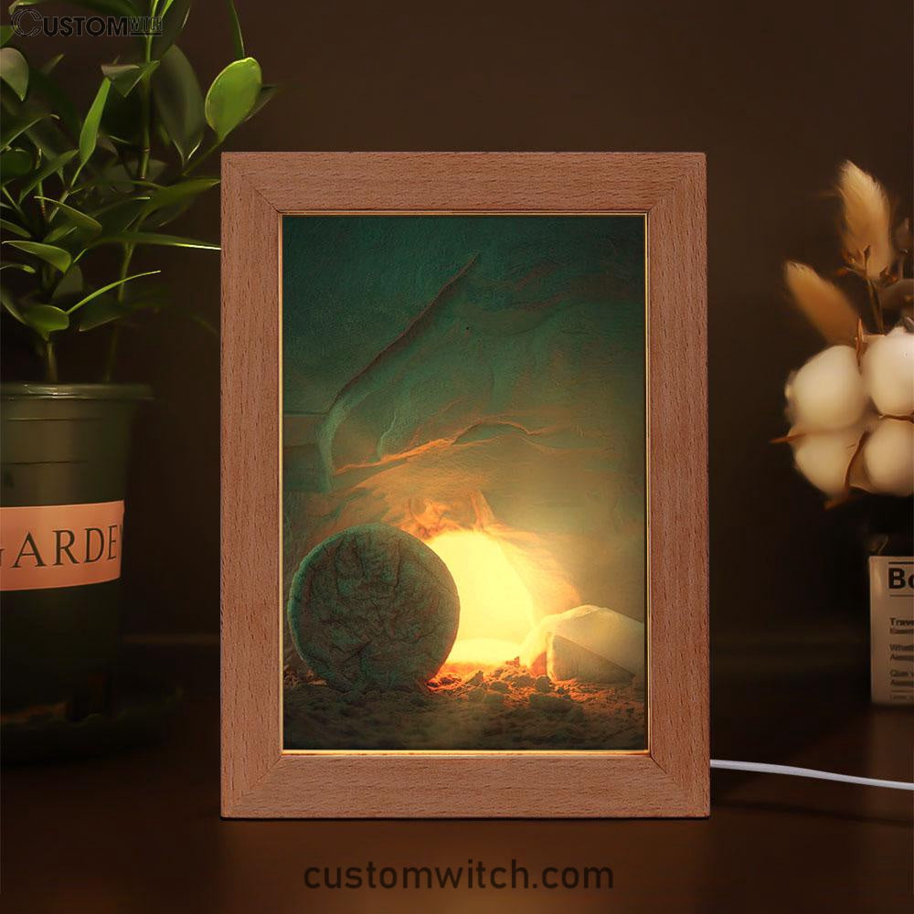 The Empty Tomb Easter Frame Lamp Pictures - Christian Night Light - Christian Home Decor
