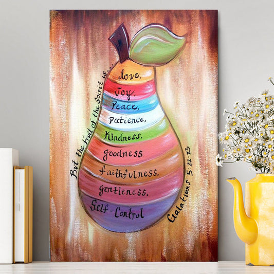 The Fruit Of The Spirit Galatians 5 22 23 Canvas Wall Art - Christian Canvas Wall Art Decor