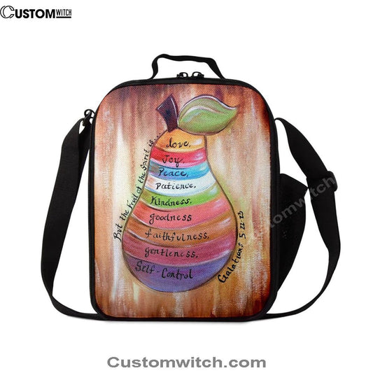 The Fruit Of The Spirit Galatians 5 22 23 Lunch Bag For Men And Women, Spiritual Christian Lunch Box For School, Work