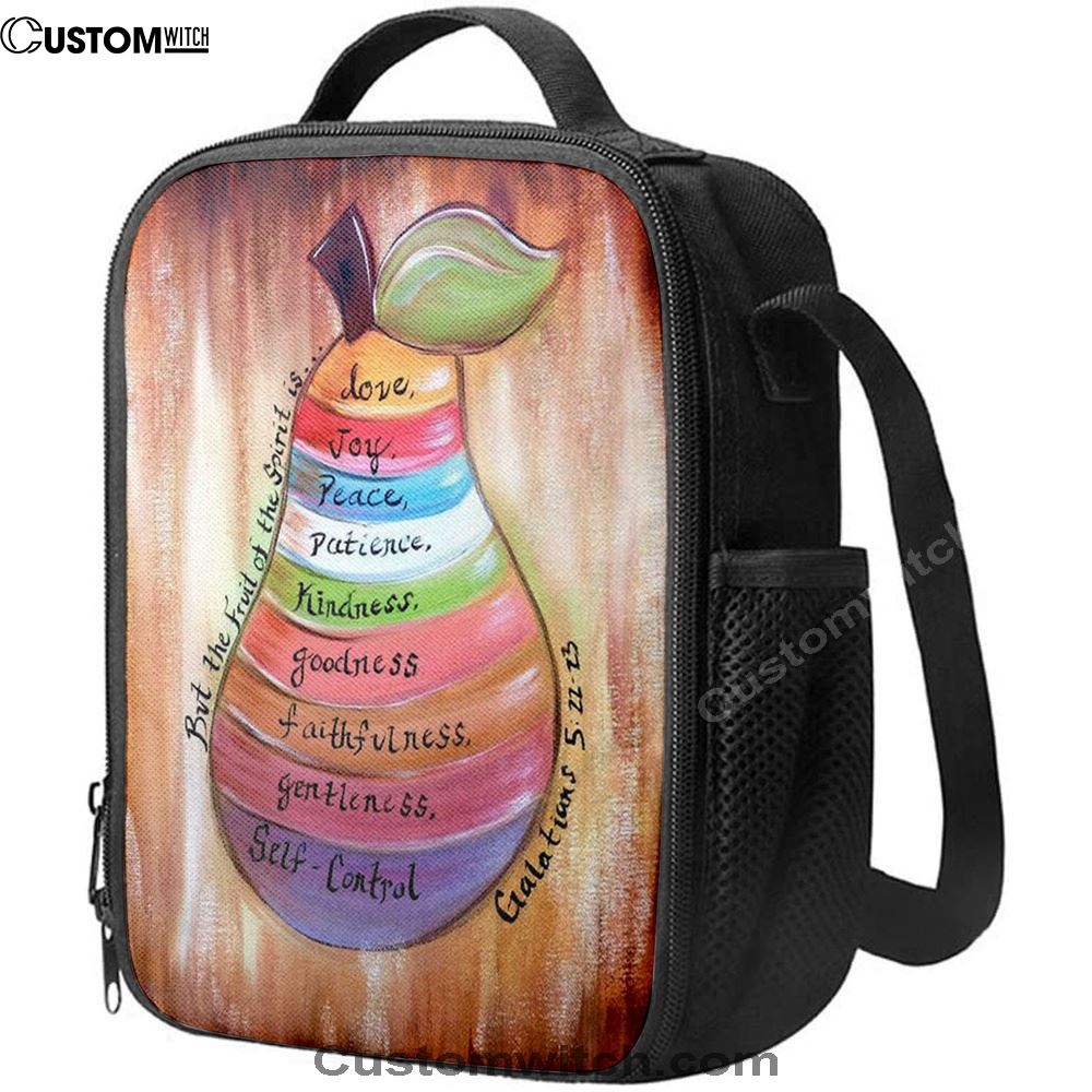 The Fruit Of The Spirit Galatians 5 22 23 Lunch Bag For Men And Women, Spiritual Christian Lunch Box For School, Work