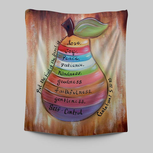 The Fruit Of The Spirit Galatians 5 22 23 Tapestry Wall Art - Christian Tapestries Wall Art Decor