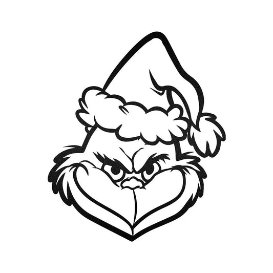 The Grinch Face Christmas Gifts Wall Decoration Metal Sign, Christmas Gift, Christmas Home Decor Sign, Christmas Outdoor Metal Sign