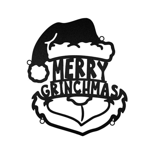 The Grinch Merry Grinchmas Christmas Gifts Wall Decoration Metal Sign, Christmas Gift, Christmas Home Decor Sign, Christmas Outdoor Metal Sign