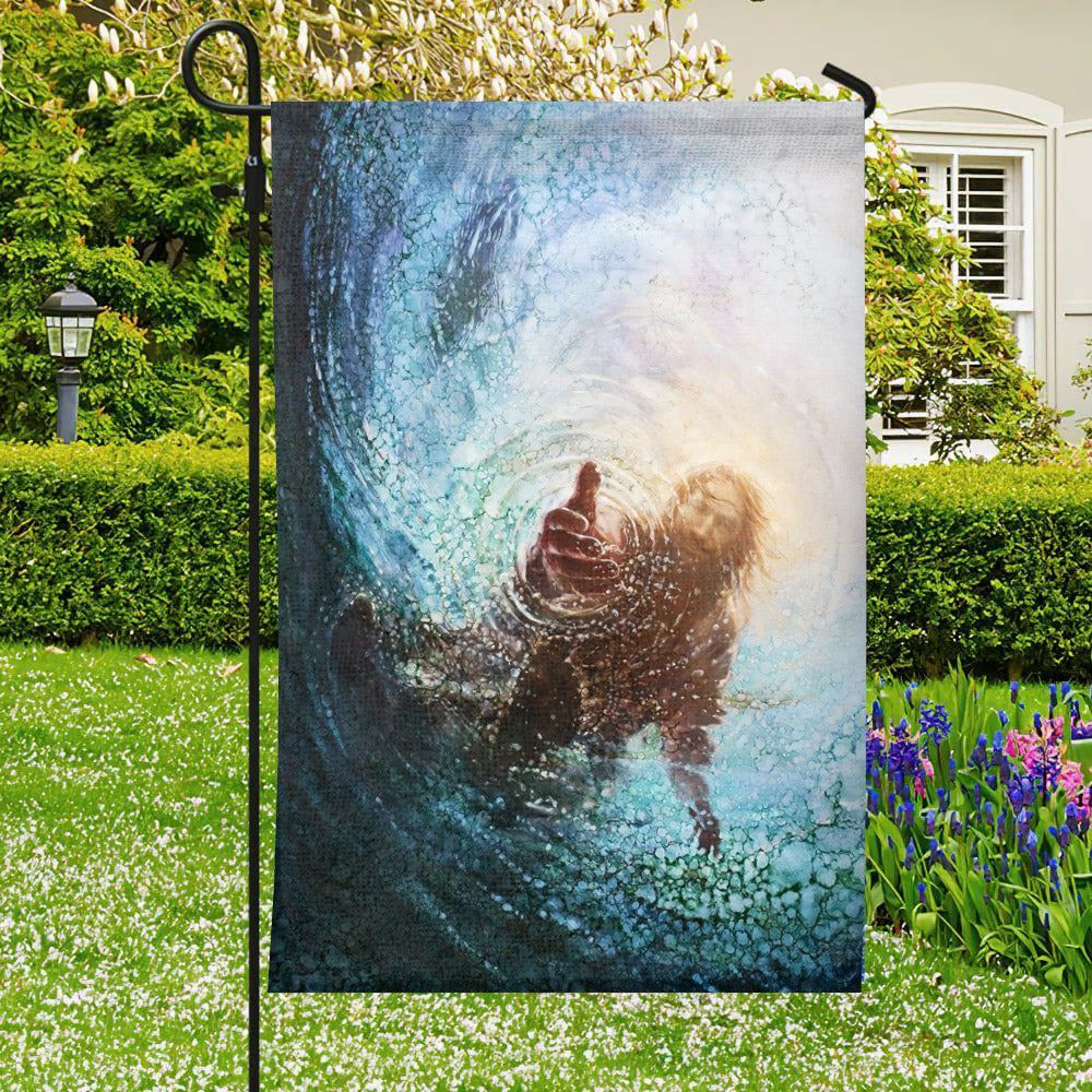 The Hand Of God Flag, Jesus Garden Flag, Christian's Flag For Outside, Welcome Flag, Christian Flag, Scripture Flag, Garden Banner