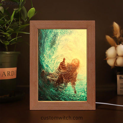 The Hand Of God Frame Lamp Pictures - Christian Art - Jesus Frame Lamp Art