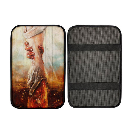 The Hand Of God Jesus Car Center Console Cover, Religious Car Interior Accessories