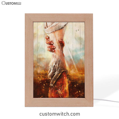 The Hand Of God Jesus Frame Lamp Prints - Jesus Christ Frame Lamp Art - Christian Decor