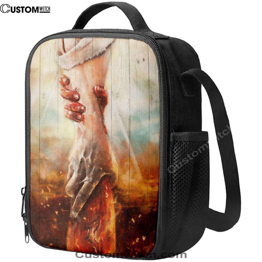 The Hand Of God Jesus Lunch Bag For Men And Women, Spiritual Christian Lunch Box For School, Work
