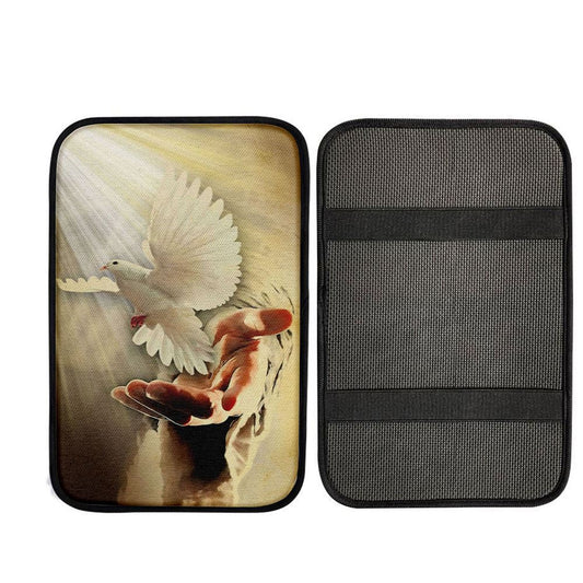 The Hand Of God Picture Jesus Hands Car Center Console Cover, Christian Car Interior Accessories