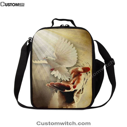 The Hand Of God Picture Jesus Hands Lunch Bag For Men And Women, Spiritual Christian Lunch Box For School, Work