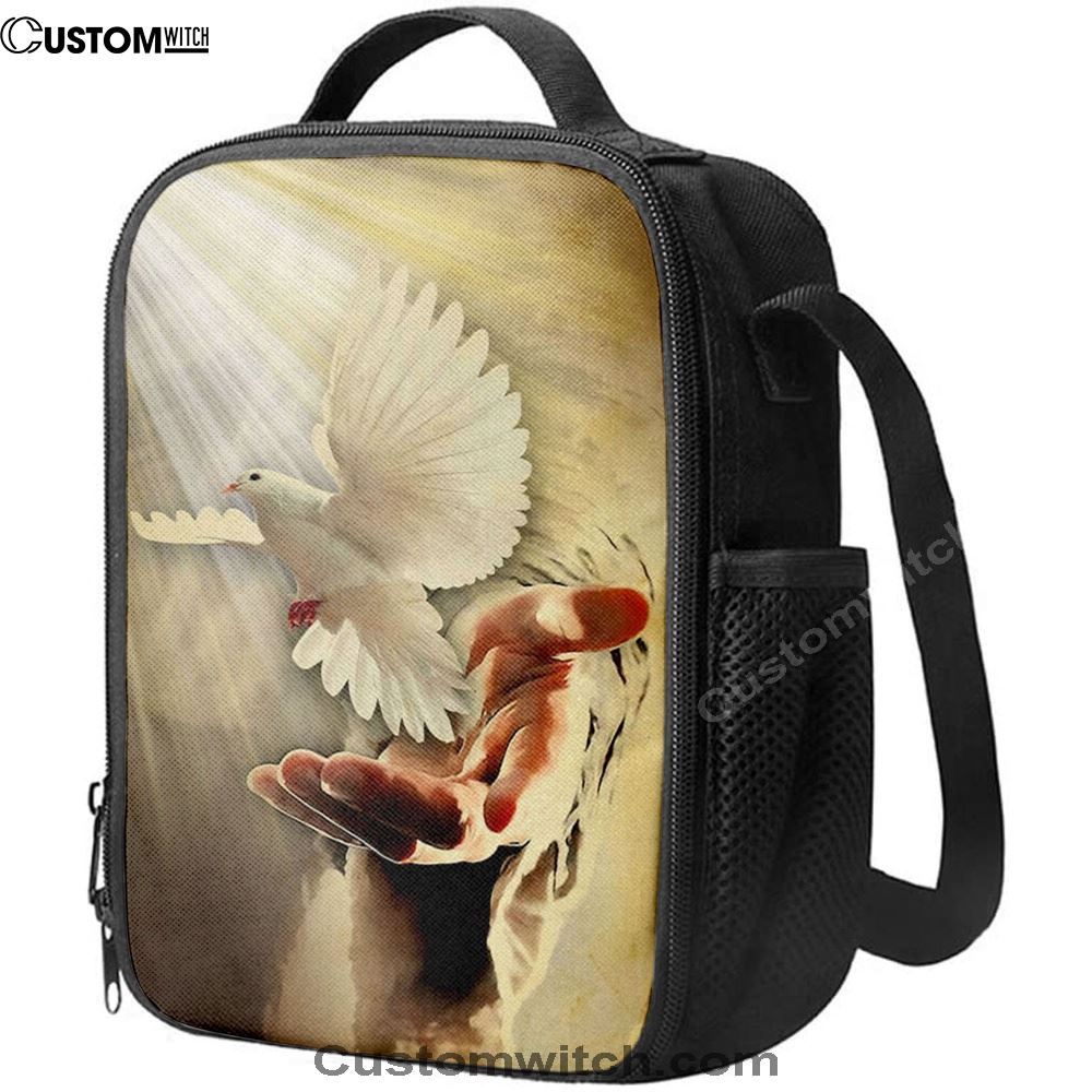 The Hand Of God Picture Jesus Hands Lunch Bag For Men And Women, Spiritual Christian Lunch Box For School, Work