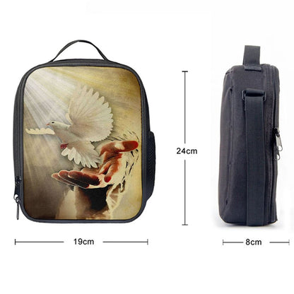 The Hand Of God Picture Jesus Hands Lunch Bag For Men And Women, Spiritual Christian Lunch Box For School, Work