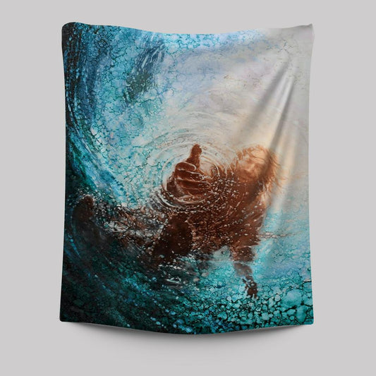 The Hand Of God Tapestry Pictures - Christian Wall Art - Jesus Tapestry Art