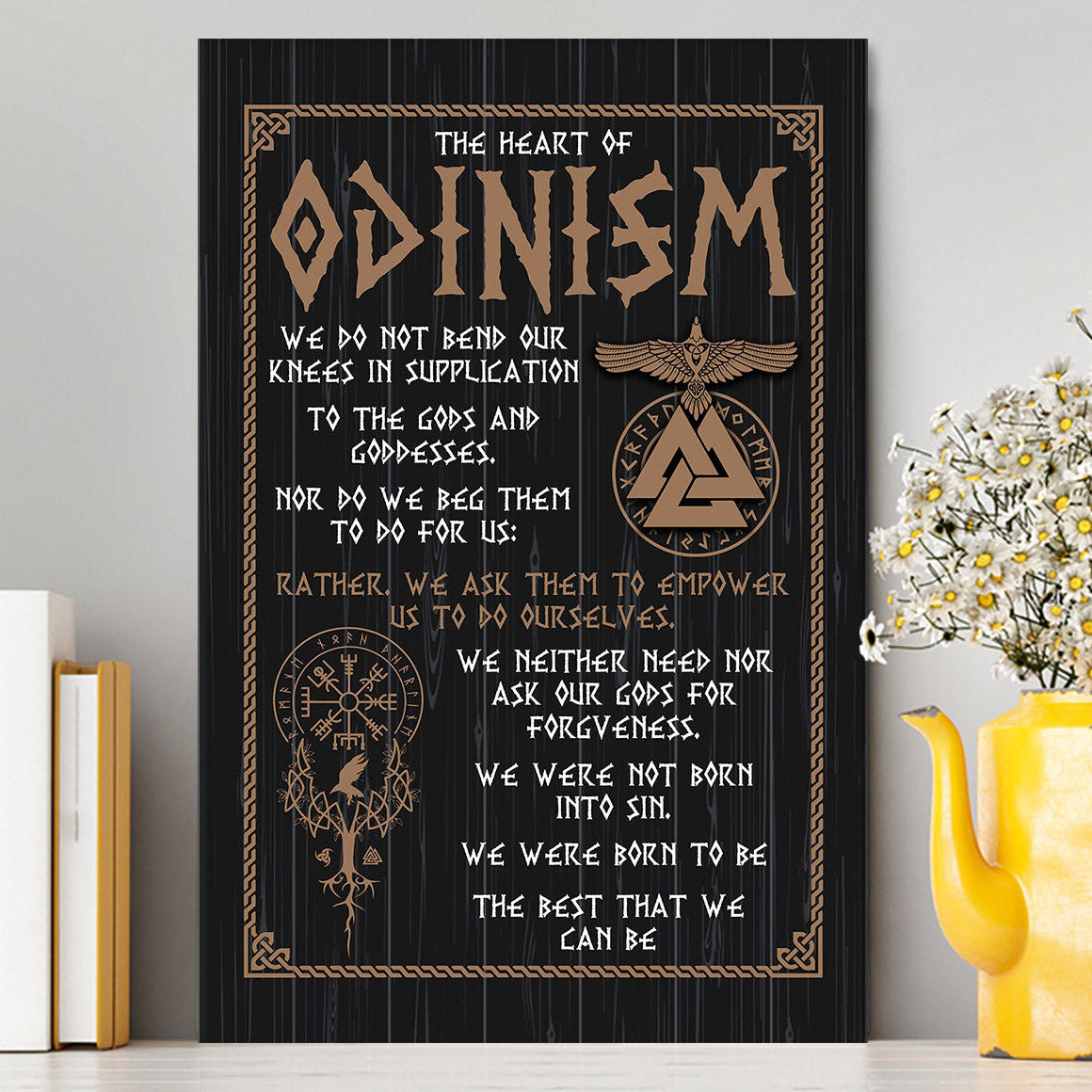 The Heart Of Odinism Canvas Wall Art - Christian Wall Canvas - Religious Canvas Prints