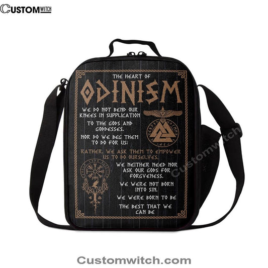 The Heart Of Odinism Lunch Bag For Men And Women, Spiritual Christian Lunch Box For School, Work