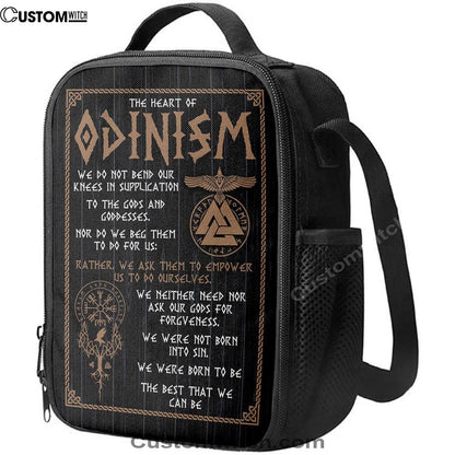 The Heart Of Odinism Lunch Bag For Men And Women, Spiritual Christian Lunch Box For School, Work