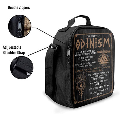 The Heart Of Odinism Lunch Bag For Men And Women, Spiritual Christian Lunch Box For School, Work
