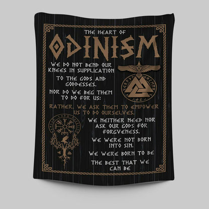 The Heart Of Odinism Tapestry Wall Art - Christian Wall Tapestry - Religious Tapestries Wall Hanging Prints