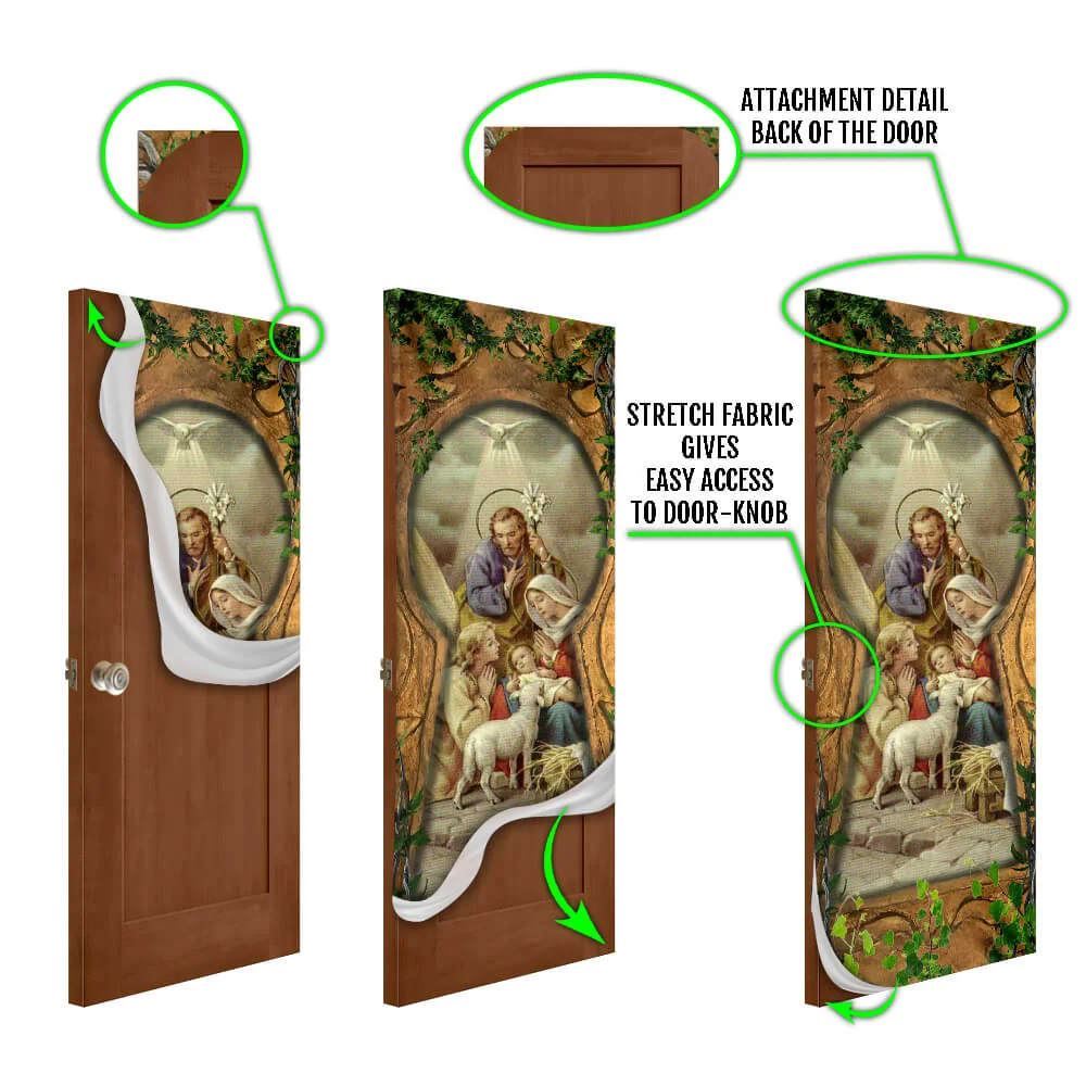 The Key To Happiness Jesus Door Cover, Christian Door Decor, Door Christian Church, Christian Door Plaques