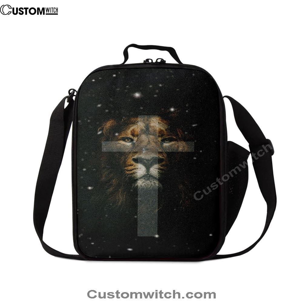 The Lion King Cross Lunch Bag For Men And Women - Lion Lunch Bag, Spiritual Christian Lunch Box For School, Work