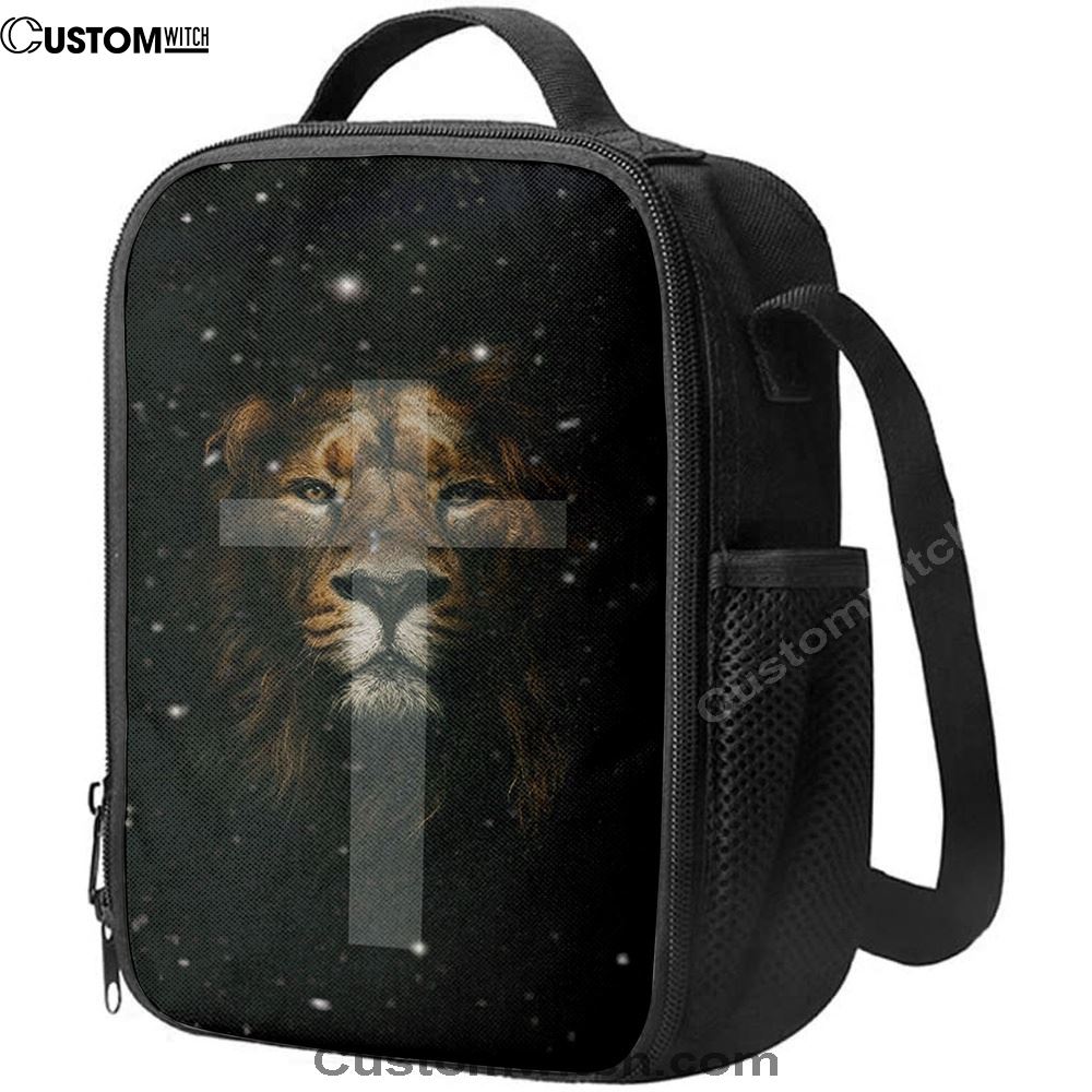 The Lion King Cross Lunch Bag For Men And Women - Lion Lunch Bag, Spiritual Christian Lunch Box For School, Work