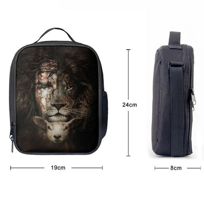 The Lion Of Judah And Lamb Lunch Bag For Men And Women, Spiritual Christian Lunch Box For School, Work
