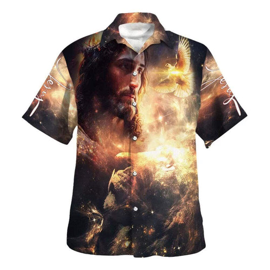 The Lion Of Judah Jesus Christ Hawaiian Shirt For Men, Christian Hawaiian Shirt, Gift For Christian