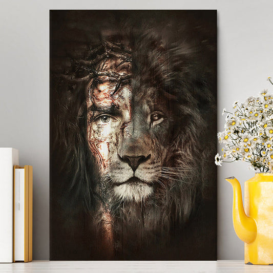 The Lion Of Judah The Perfect Combination Canvas Wall Art - Bible Verse Canvas Art - Inspirational Art - Christian Home Decor