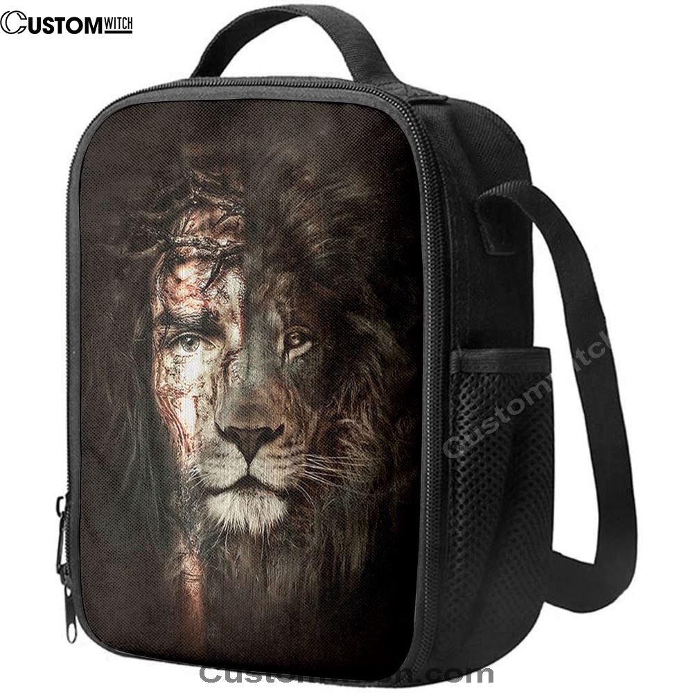 The Lion Of Judah The Perfect Combination Lunch Bag For Men And Women, Spiritual Christian Lunch Box For School, Work