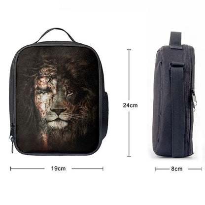 The Lion Of Judah The Perfect Combination Lunch Bag For Men And Women, Spiritual Christian Lunch Box For School, Work