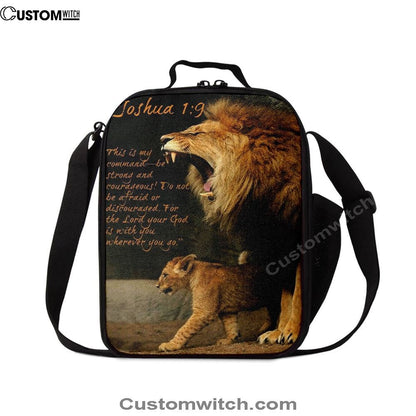 The Lion This Is My Command Lunch Bag For Men And Women - Lion Lunch Bag, Spiritual Christian Lunch Box For School, Work