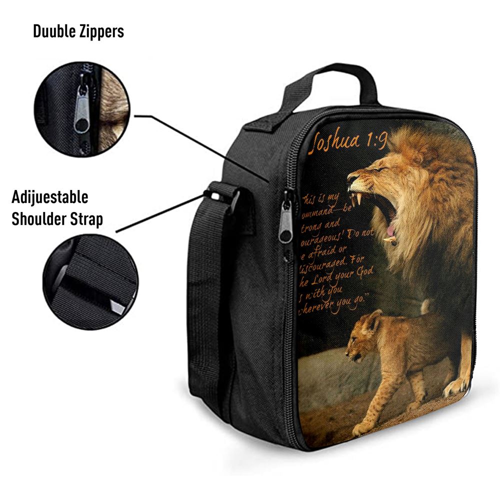 The Lion This Is My Command Lunch Bag For Men And Women - Lion Lunch Bag, Spiritual Christian Lunch Box For School, Work