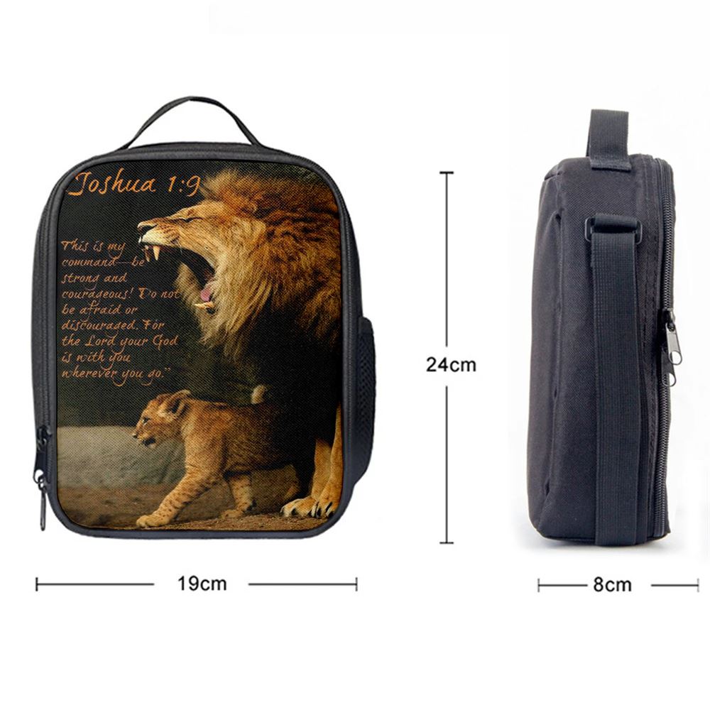 The Lion This Is My Command Lunch Bag For Men And Women - Lion Lunch Bag, Spiritual Christian Lunch Box For School, Work